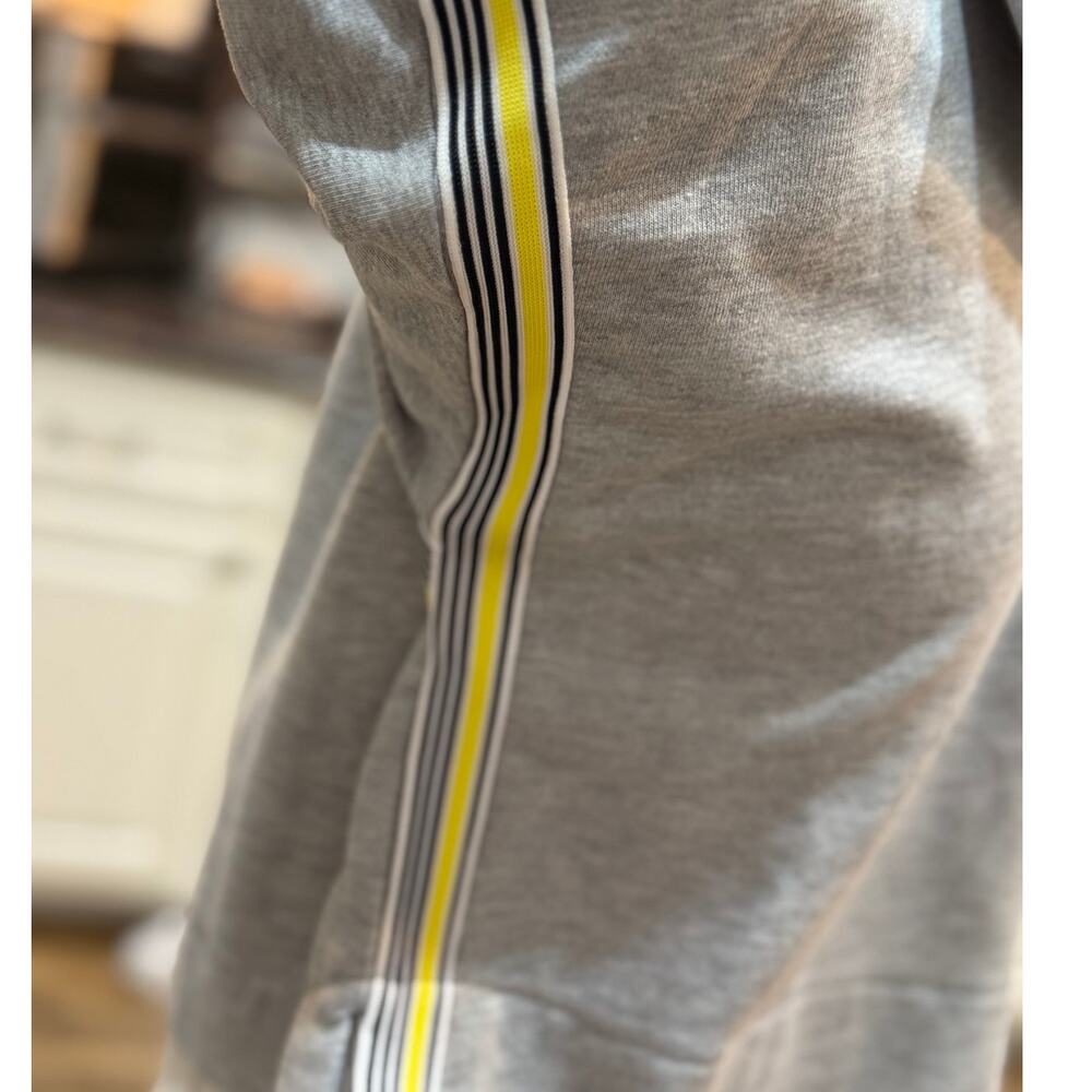 Maeve Sweatshirt Blouse Gray Layered Stripe Detail Women’s XXS - Picture 6 of 10
